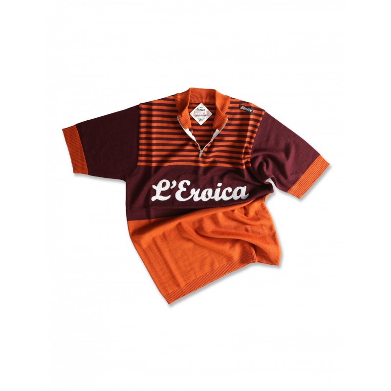 Santini Eroica Gaiole Chianti Wool S/S Jersey